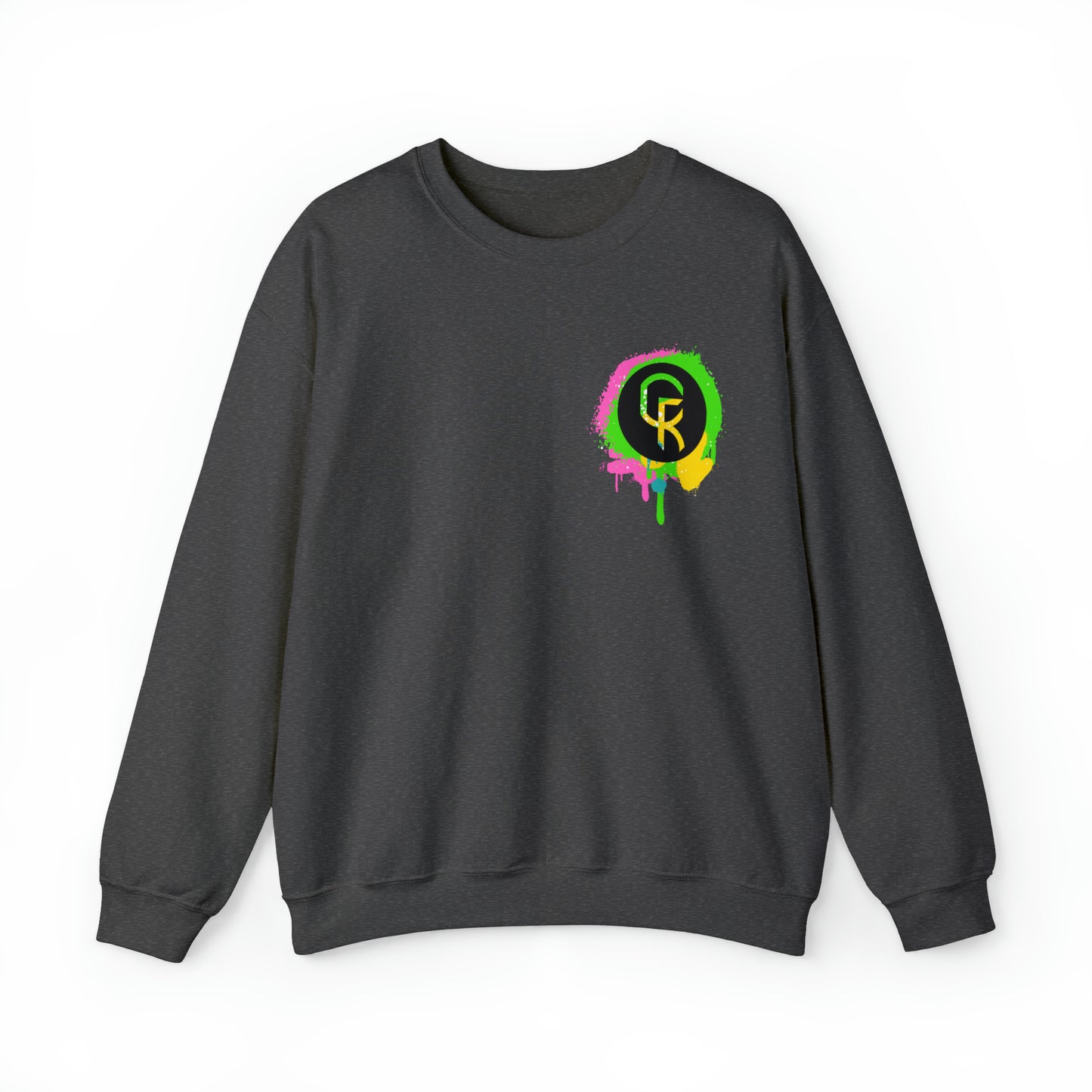 Paint Splatter Smiley Sweatshirt