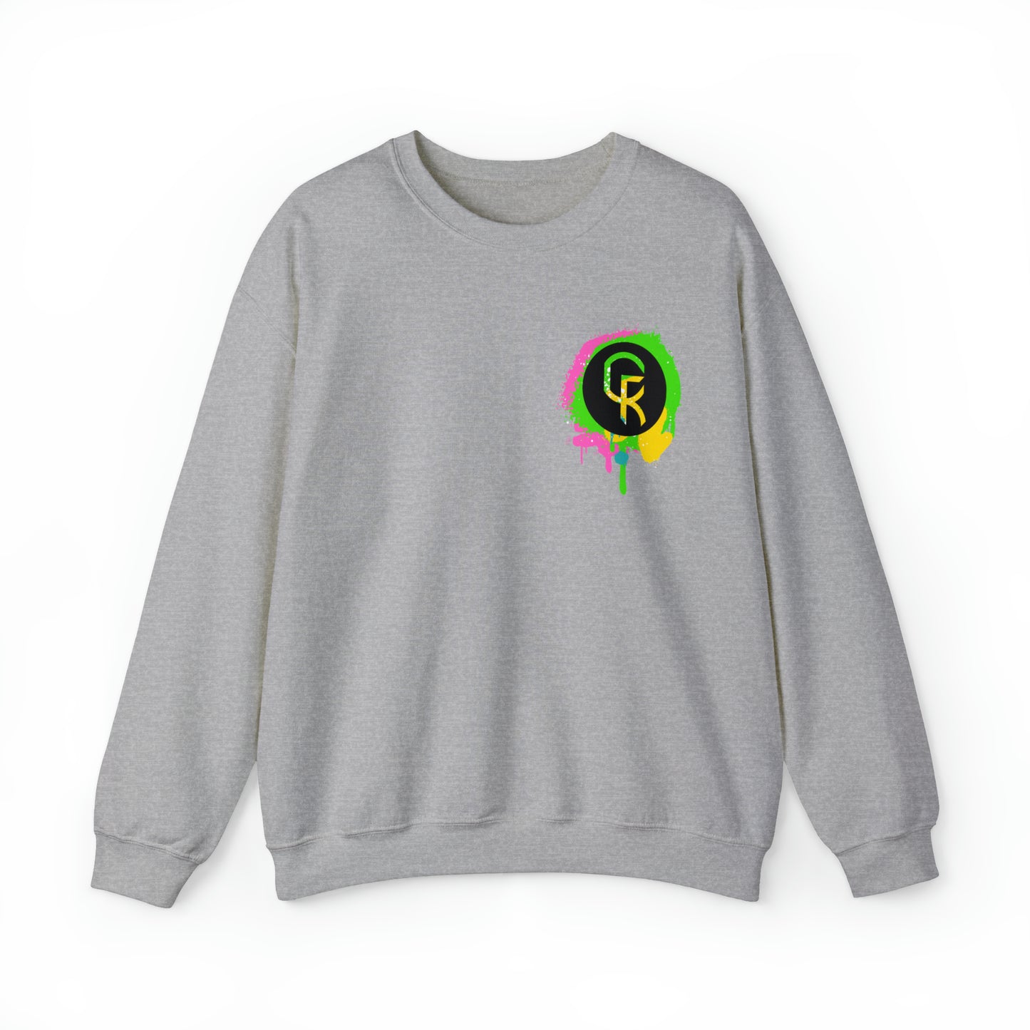 Paint Splatter Smiley Sweatshirt