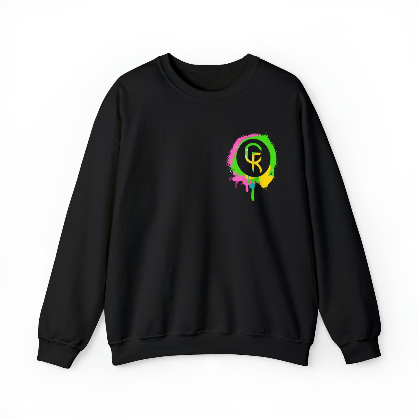 Paint Splatter Smiley Sweatshirt