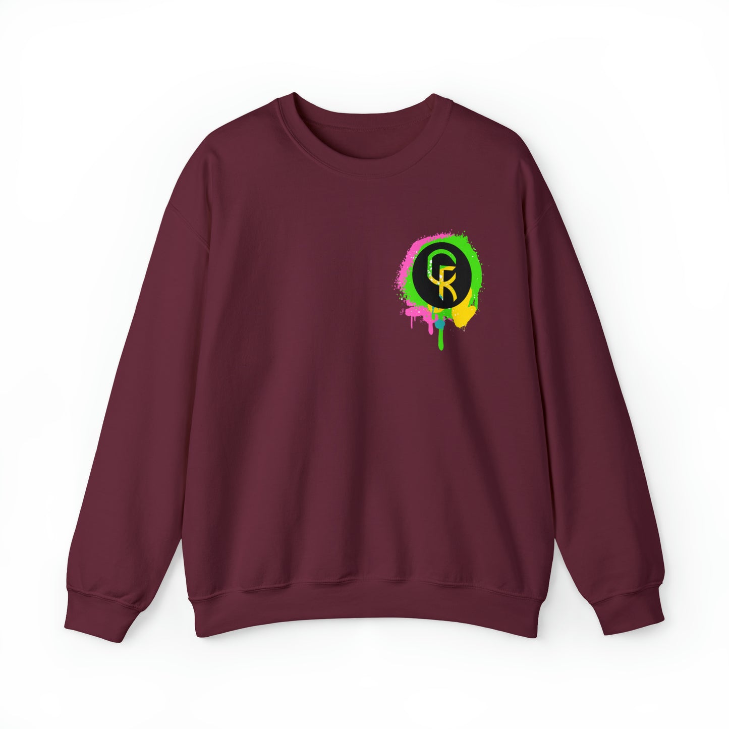 Paint Splatter Smiley Sweatshirt
