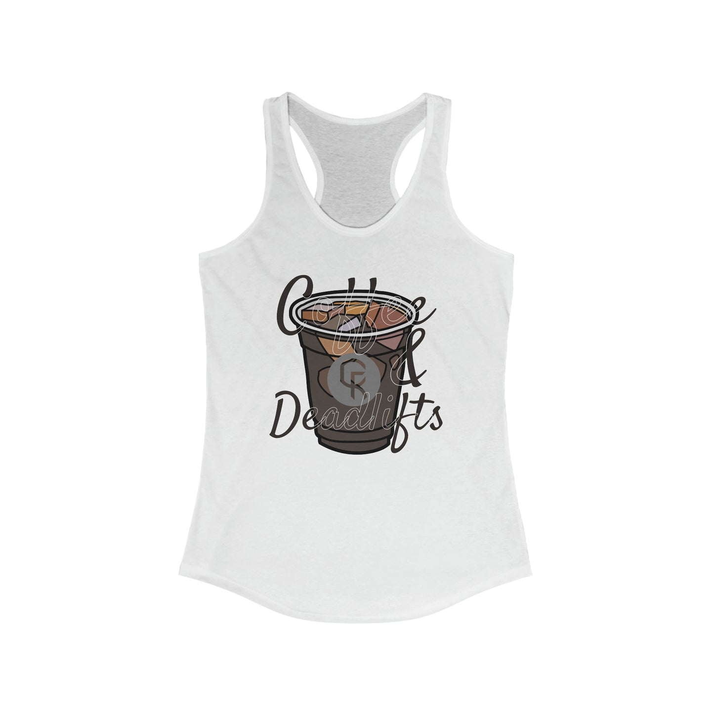 Coffee & Deadlifts Women's Racerback Tank