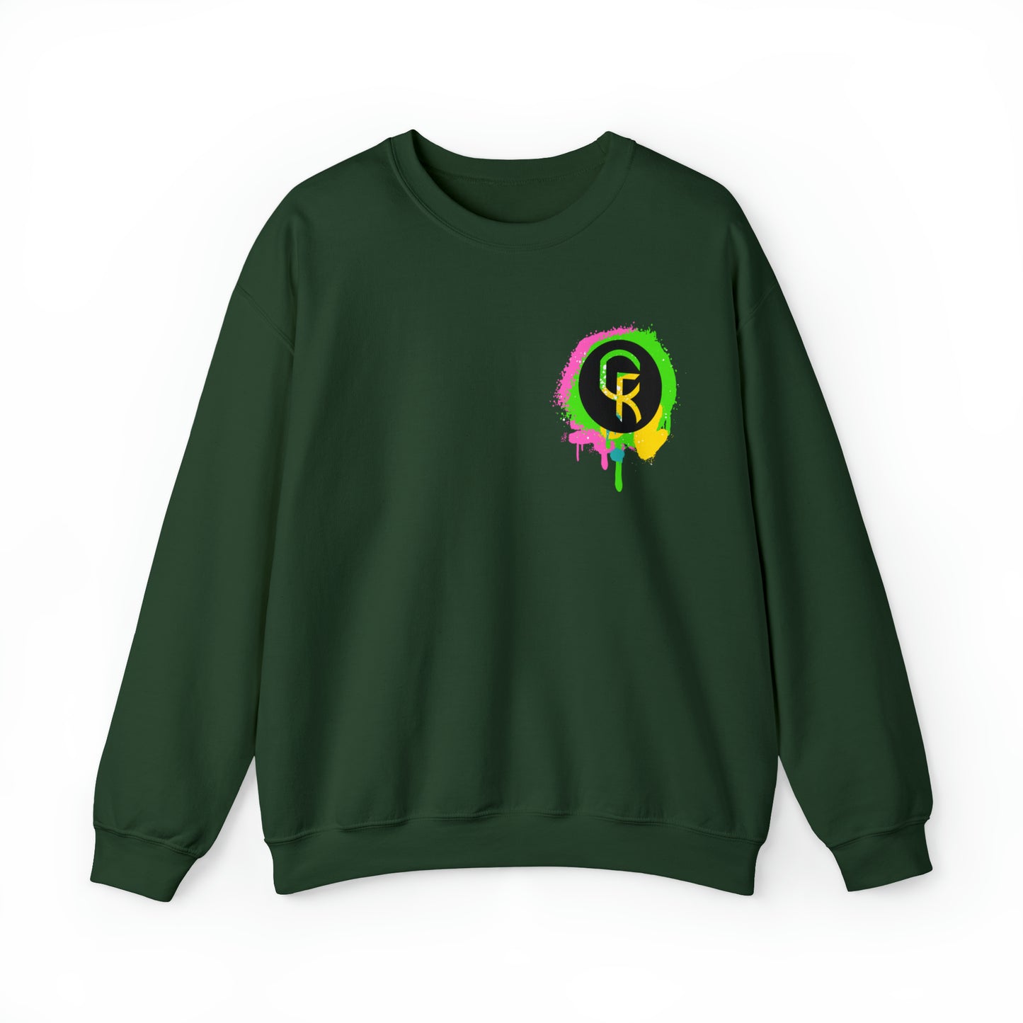 Paint Splatter Smiley Sweatshirt