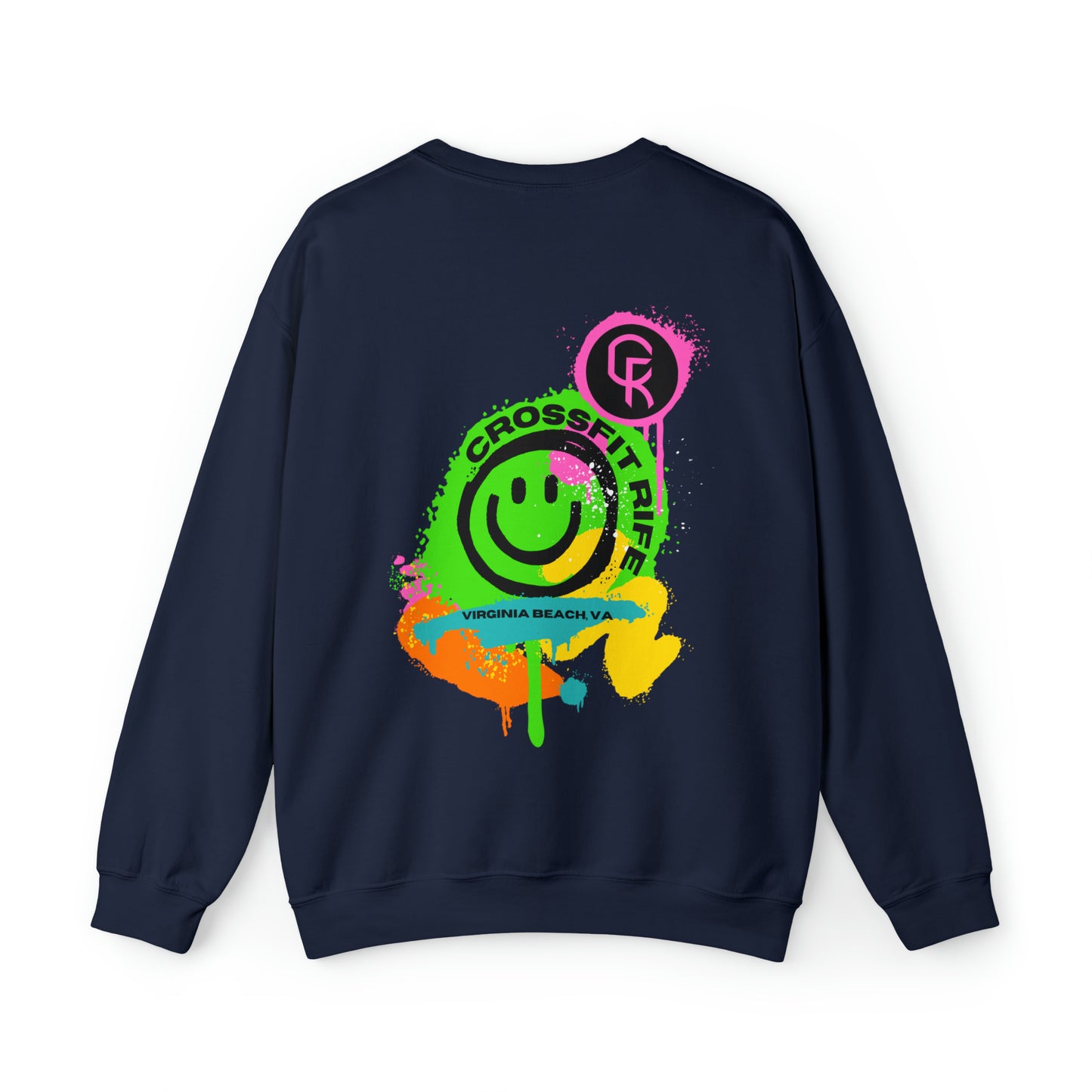 Paint Splatter Smiley Sweatshirt