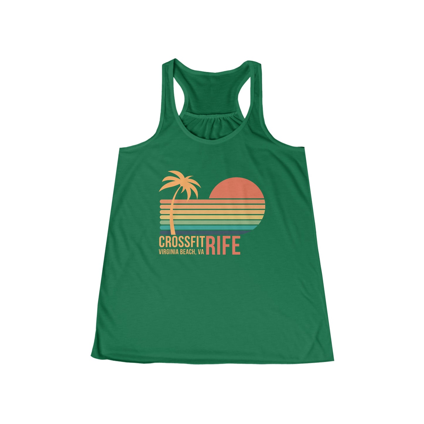 Sunset Flowy Racerback Tank
