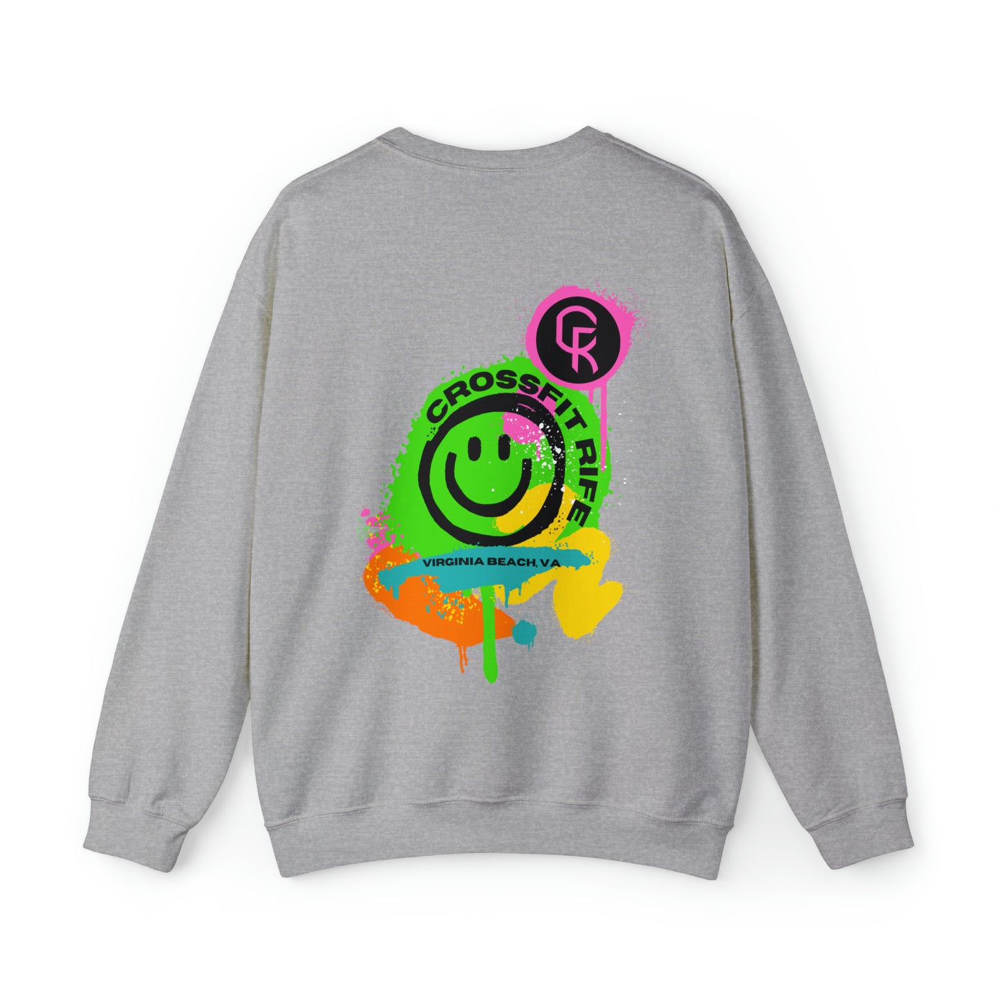 Paint Splatter Smiley Sweatshirt