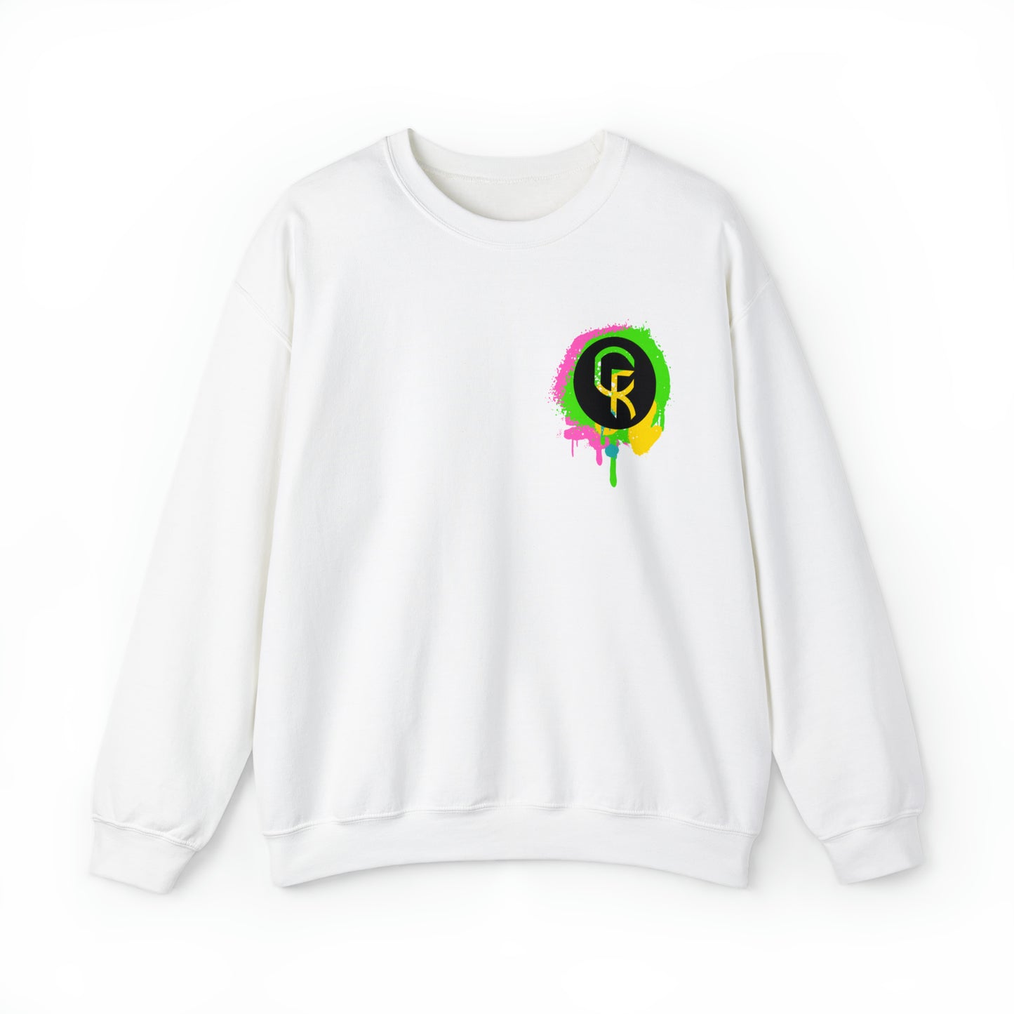 Paint Splatter Smiley Sweatshirt