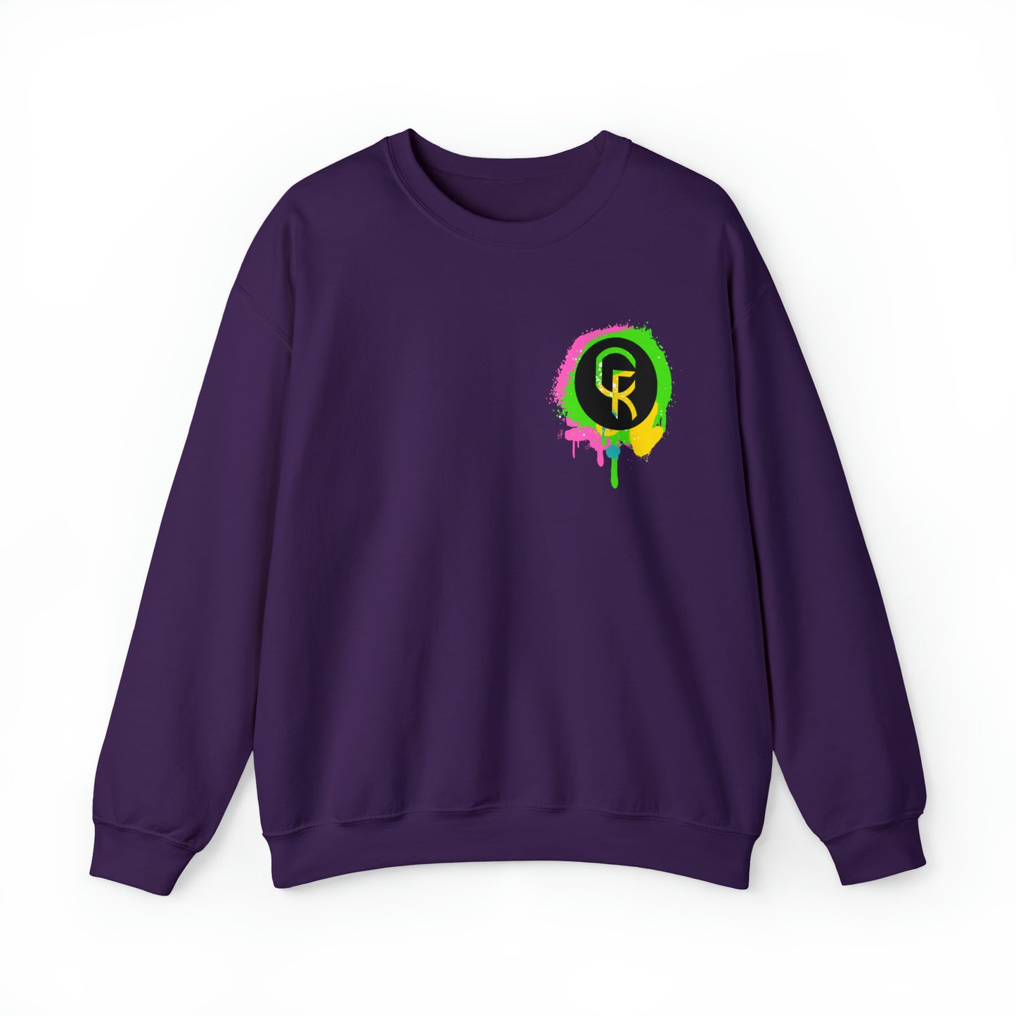 Paint Splatter Smiley Sweatshirt
