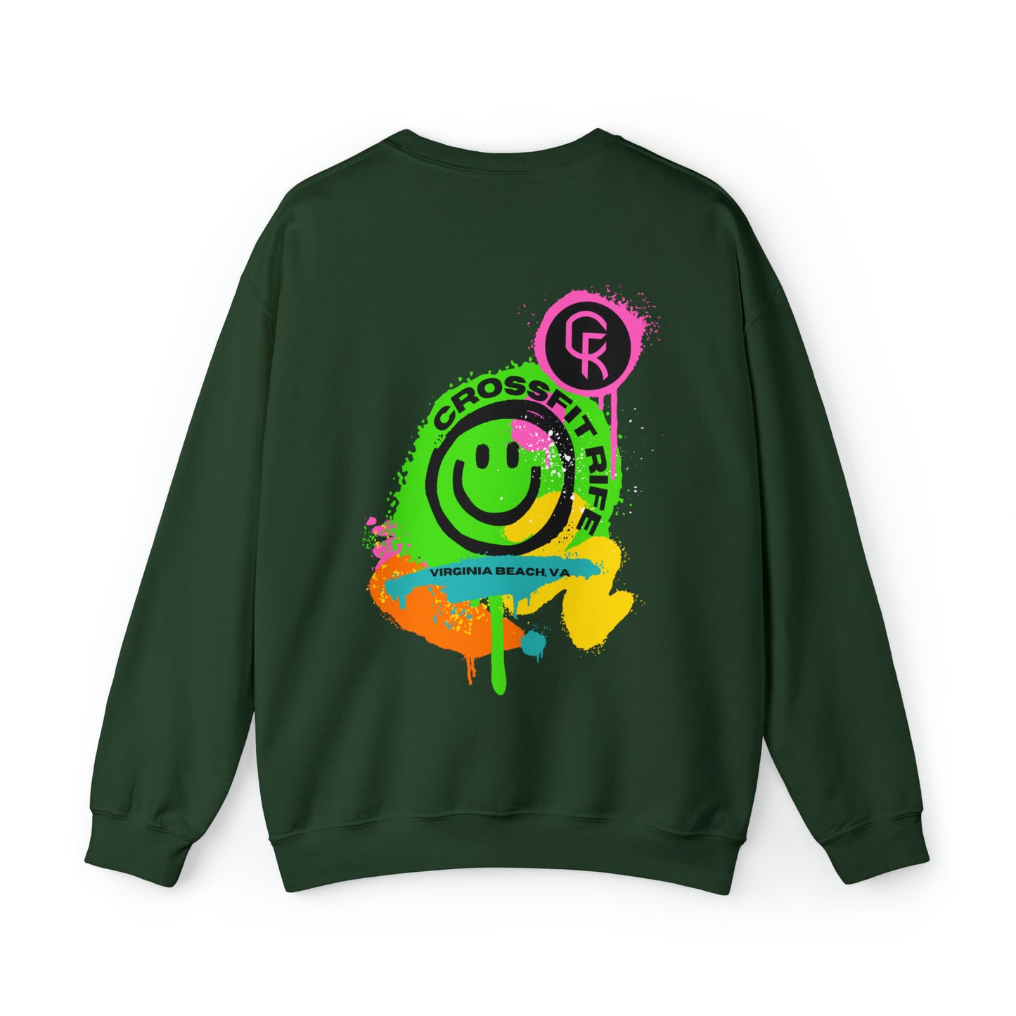 Paint Splatter Smiley Sweatshirt