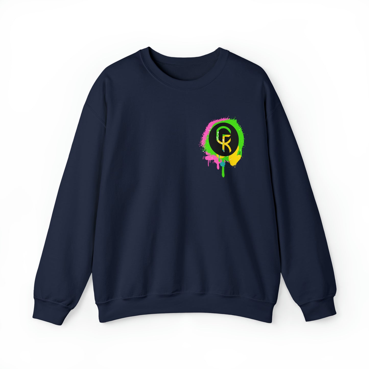 Paint Splatter Smiley Sweatshirt