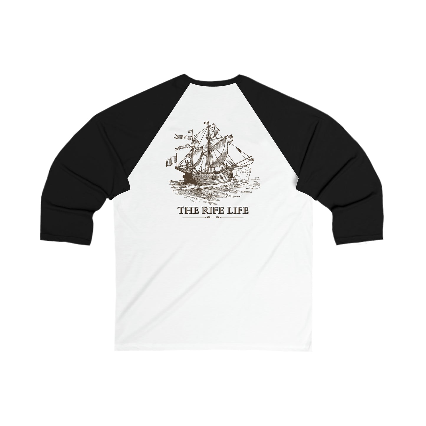 Rife Life Pirate Ship Baseball Tee