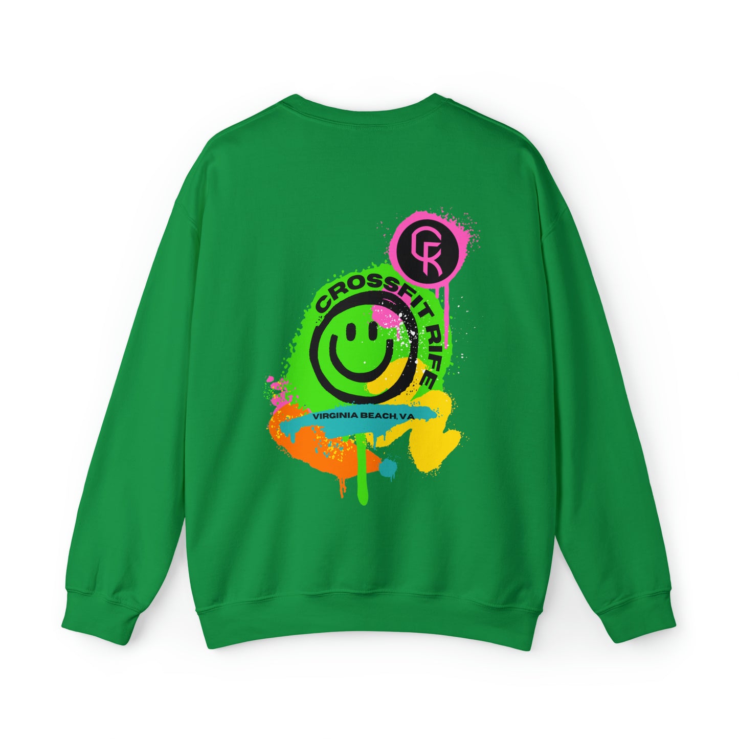 Paint Splatter Smiley Sweatshirt