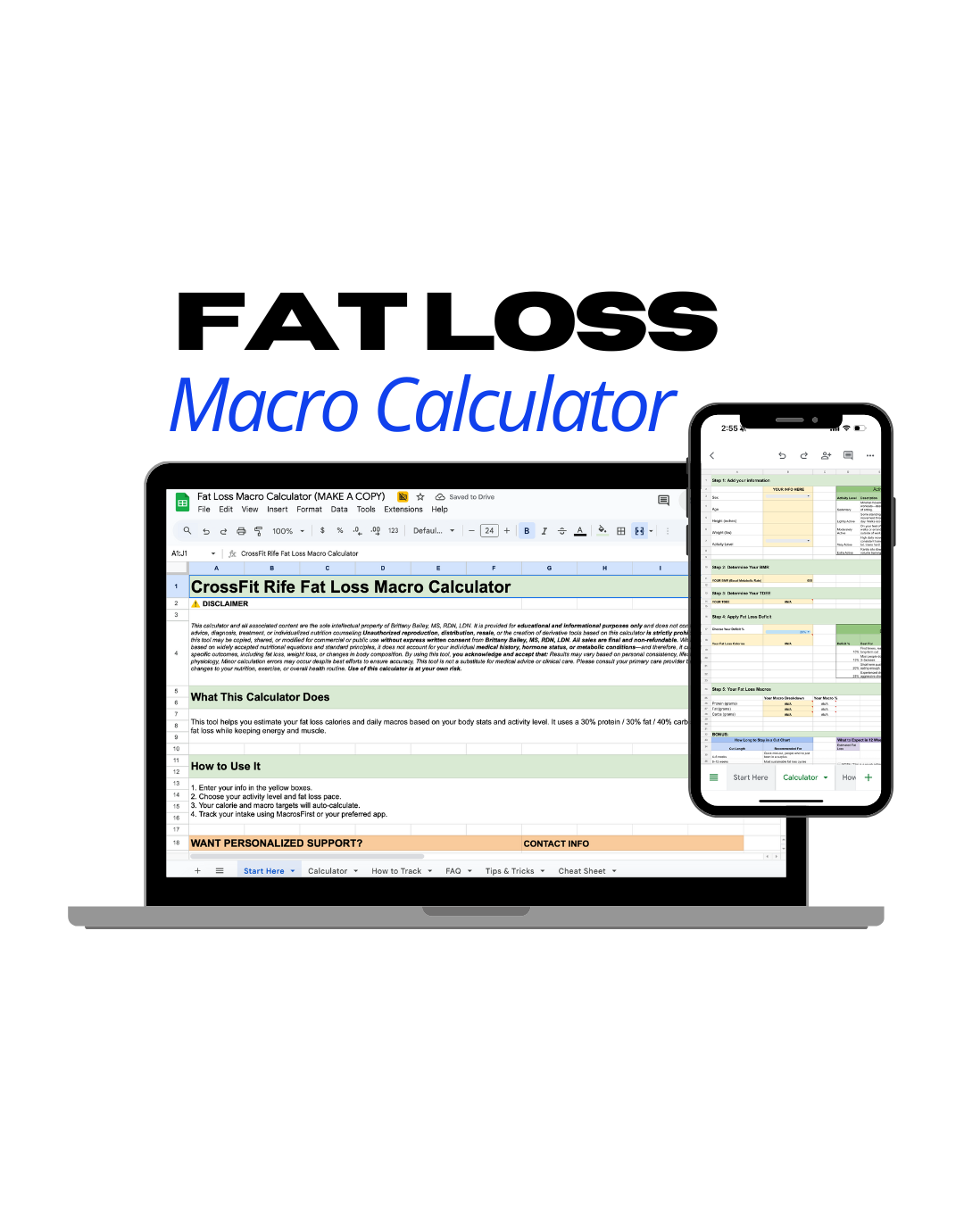 Rife Fat Loss Macro Calculator