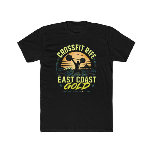 CFR East Coast Gold Tee – Weightlifting Sunset Tshirt