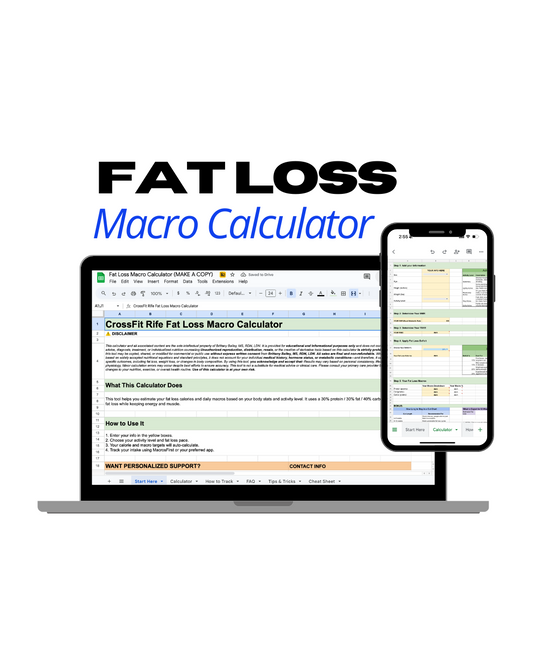 Rife Fat Loss Macro Calculator